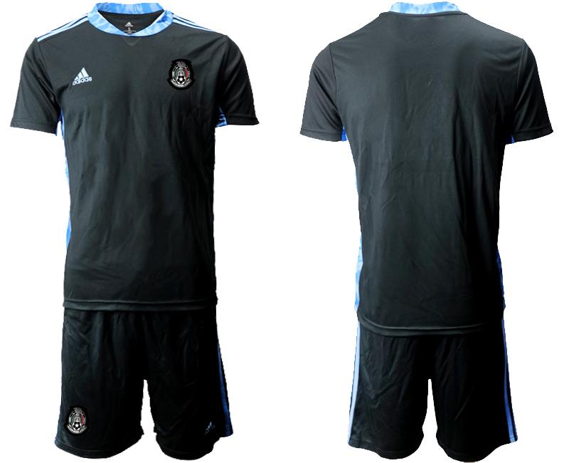 Men 2020-2021 Season National team Mexico goalkeeper black Soccer Jersey